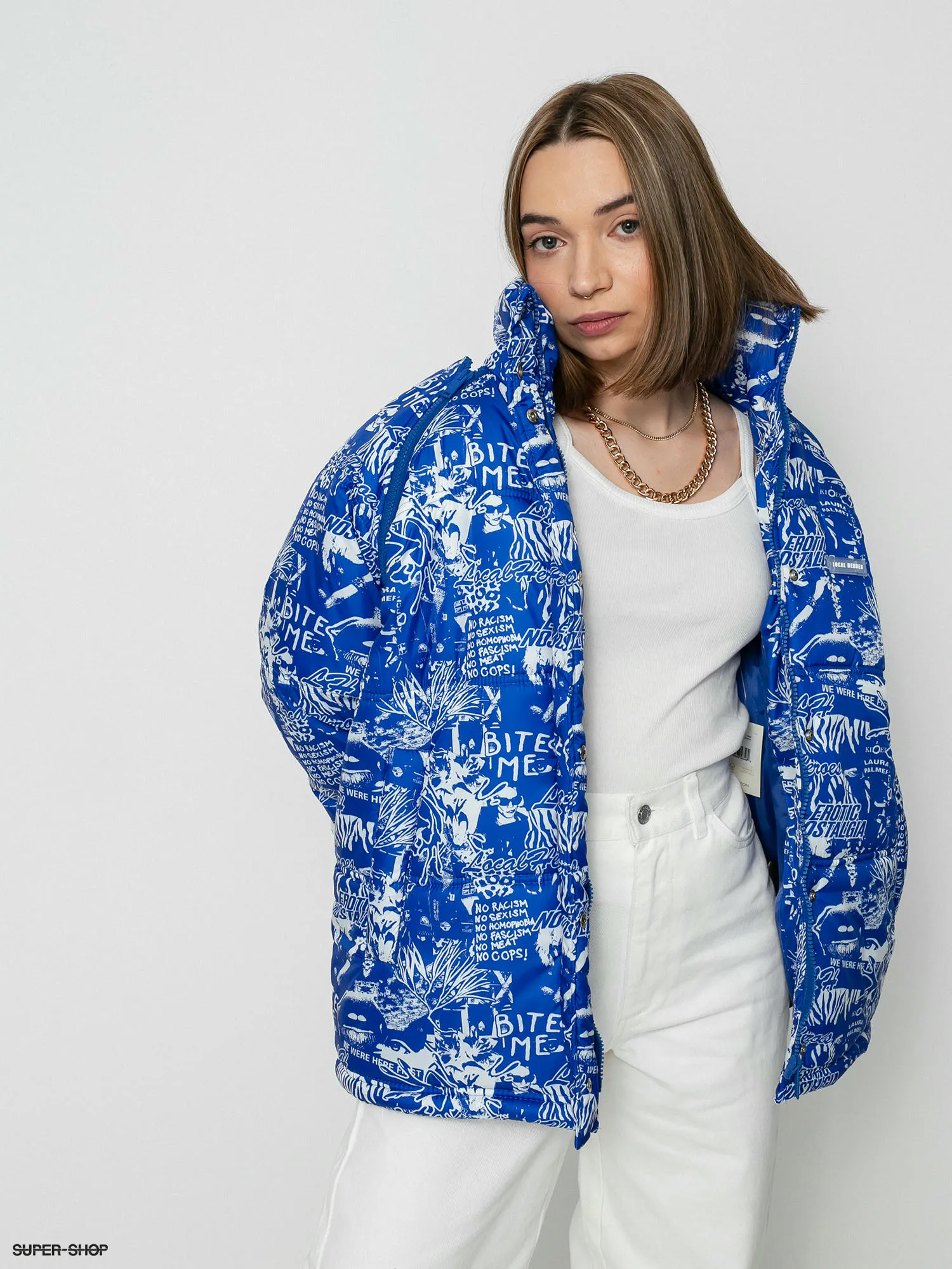 Local Heroes Riot Puff Jacket Wmn (blue/white)