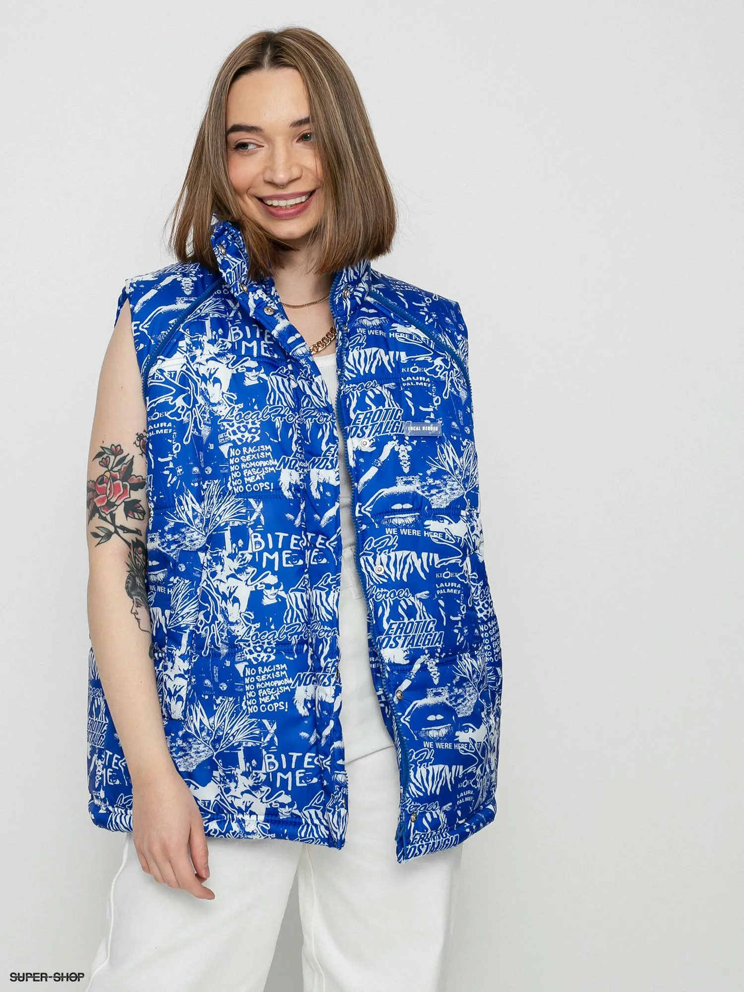 Local Heroes Riot Puff Jacket Wmn (blue/white)