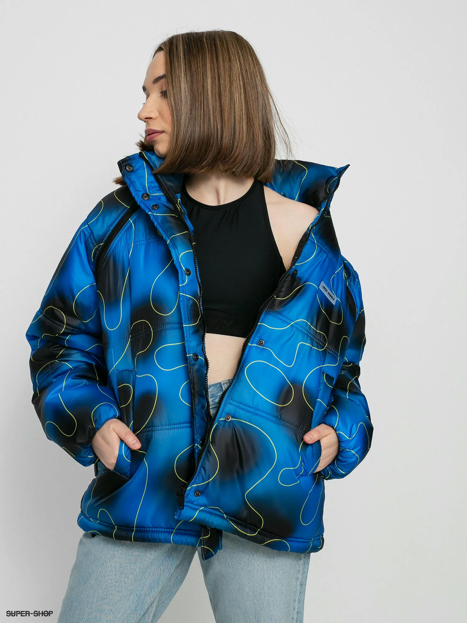 Local Heroes Spray Puff Jacket Wmn (black/blue)