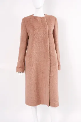 MAX MARA Beige Alpaca & Leather Coat