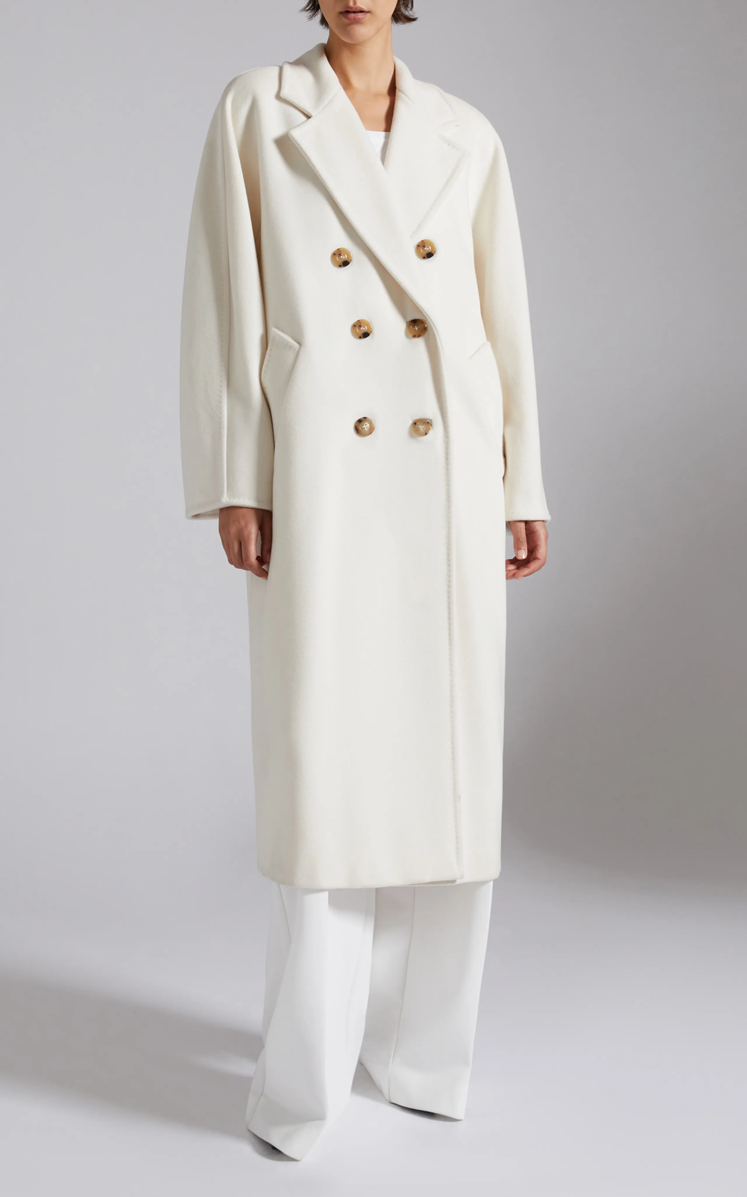 Max Mara Icon Oversized Double-Breasted Wool-Cashmere Coat