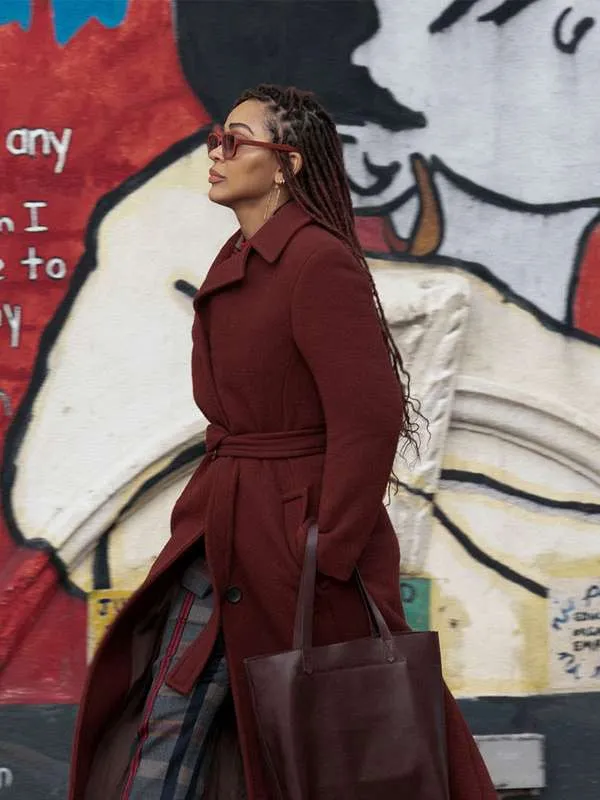 Meagan Good Harlem Wool Coat -