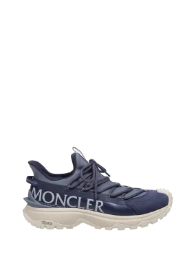 MEN MONCLER BLUE POLYESTER LOW SNEAKERS