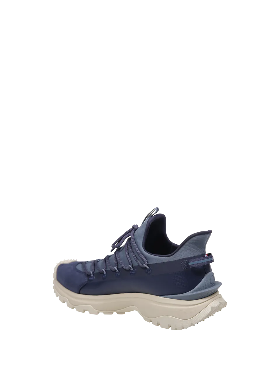 MEN MONCLER BLUE POLYESTER LOW SNEAKERS