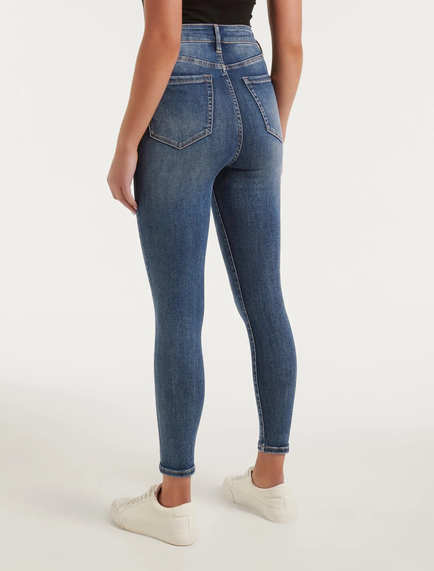 Mila Cropped High-Rise Skinny Jeans