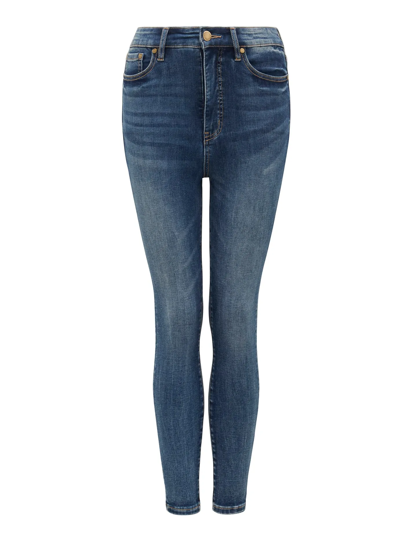 Mila Cropped High-Rise Skinny Jeans