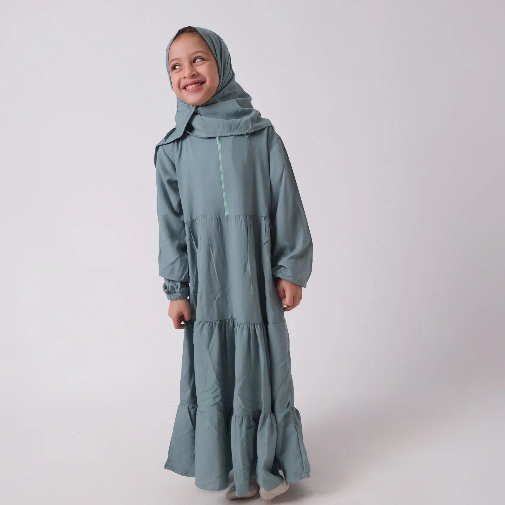 Mint Green Praying Gown Isdal