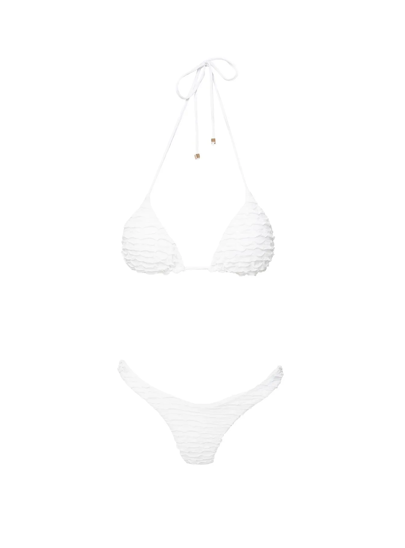 Nevaeh Triangle Bikini Top White