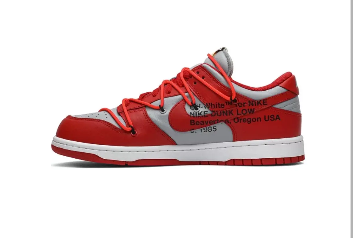 Off-White x Dunk Low 'University Red'