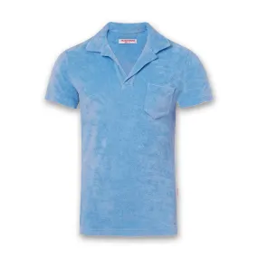 Orlebar Brown - Terry Towelling Polo Shirt in Riviera