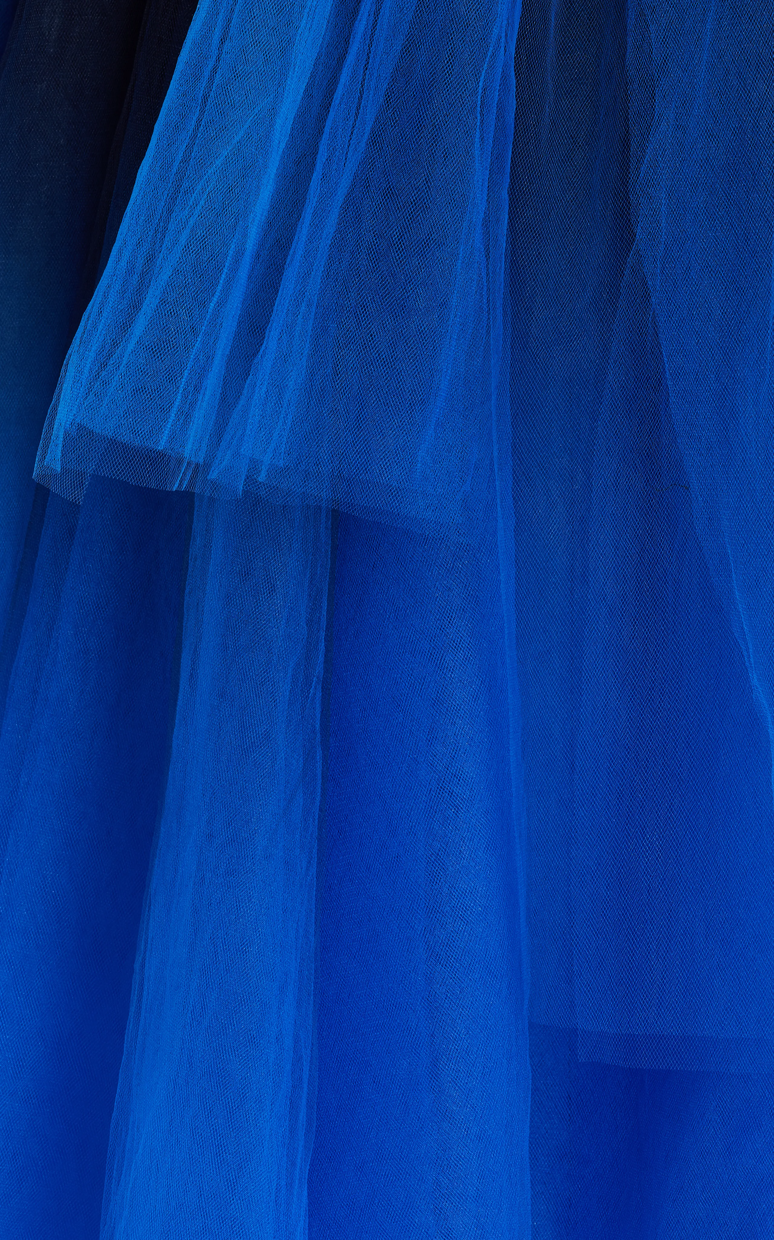 Oscar de la Renta Ombre-Dyed Tulle Opera Coat