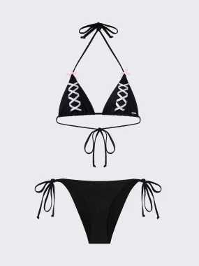 Pami Bows Triangle Bikini Top