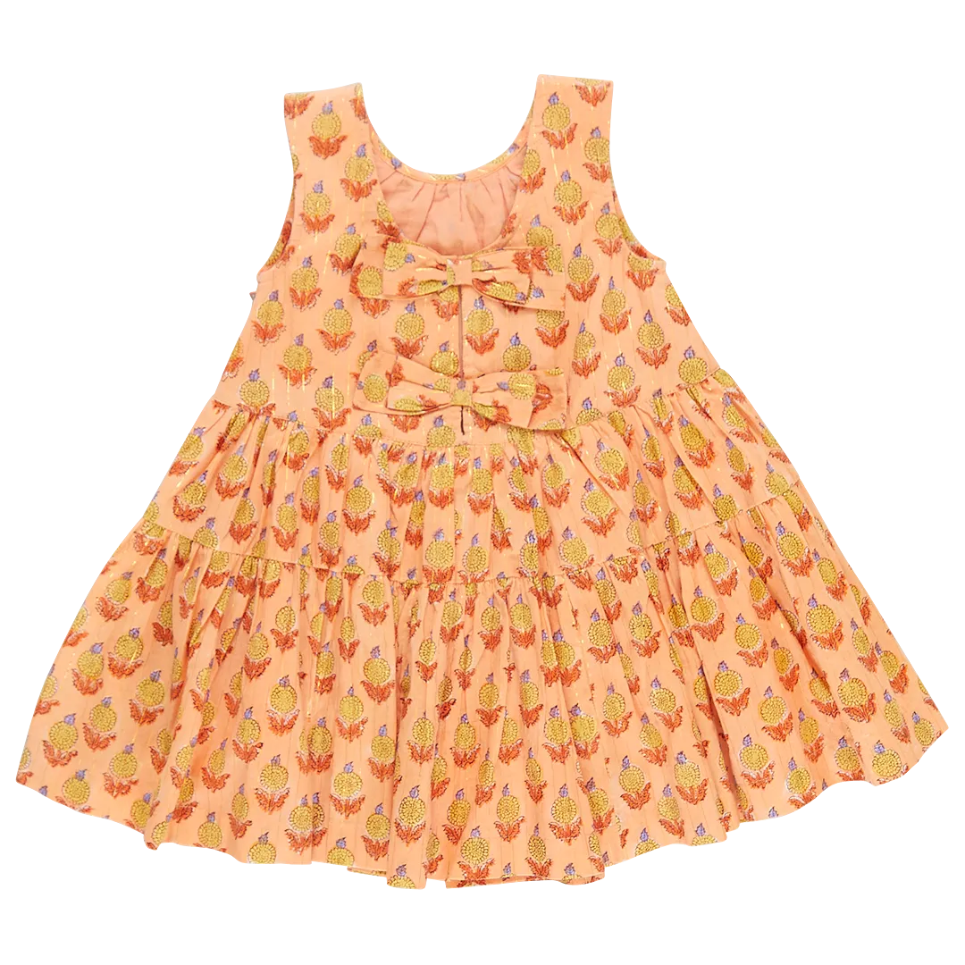 Pink Chicken Eloise Dress - Orange Dalhia