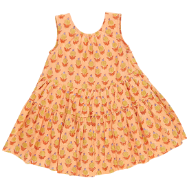 Pink Chicken Eloise Dress - Orange Dalhia