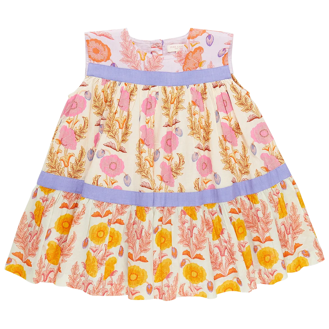 Pink Chicken Krista Dress - Gilded Floral Mix