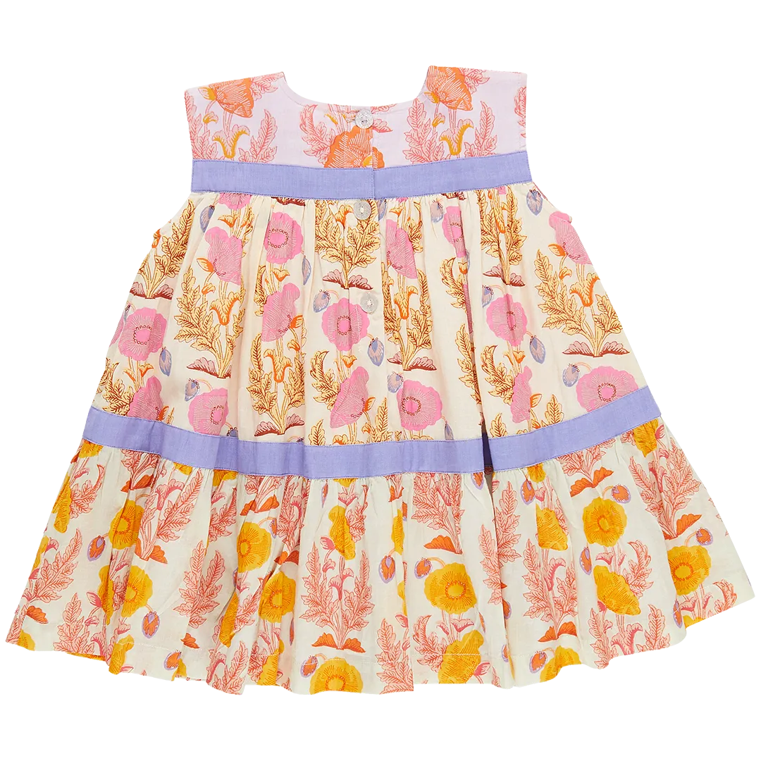 Pink Chicken Krista Dress - Gilded Floral Mix