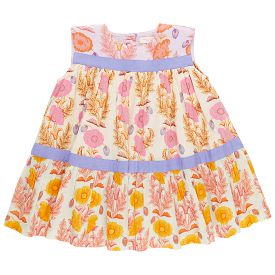 Pink Chicken Krista Dress - Gilded Floral Mix