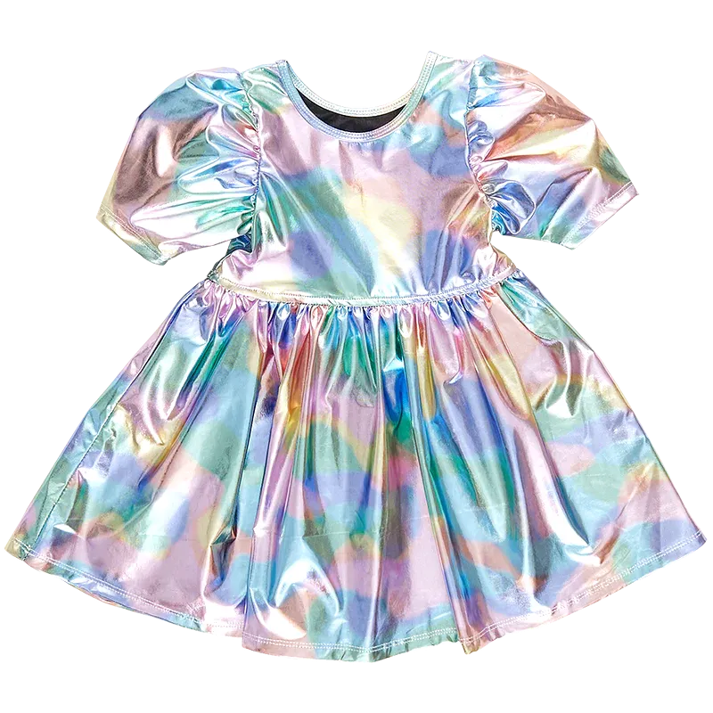 Pink Chicken - Laurie Dress - Cotton Candy Lame