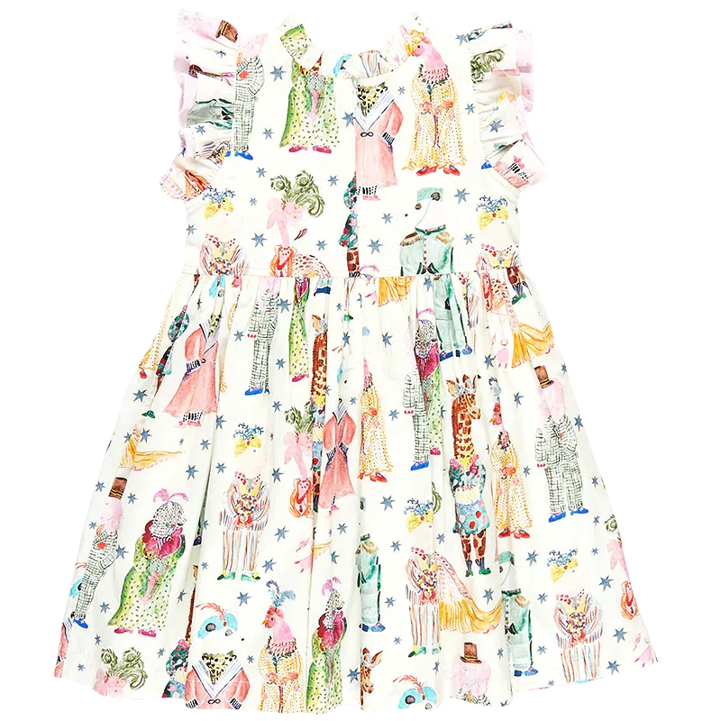 Pink Chicken - Leila Dress - Circus Animals