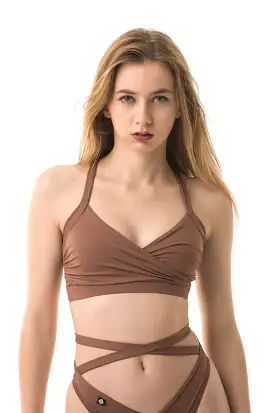 Poledancerka Cross Wrap Top - Nude 02