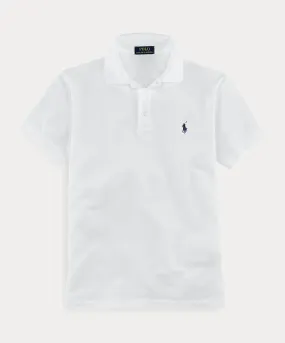 Polo Ralph Lauren - Polo white cintré en coton piqué stretch