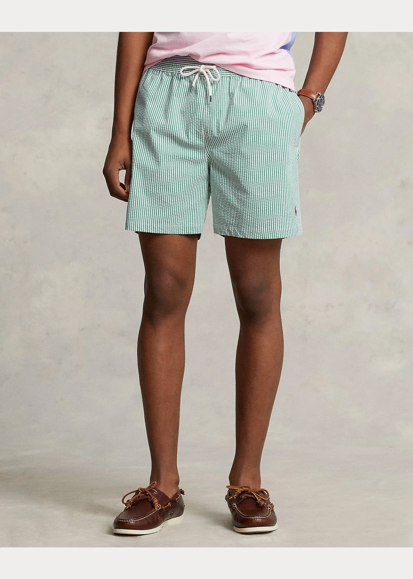 Polo Ralph Lauren - Short de bain vert Traveler classique