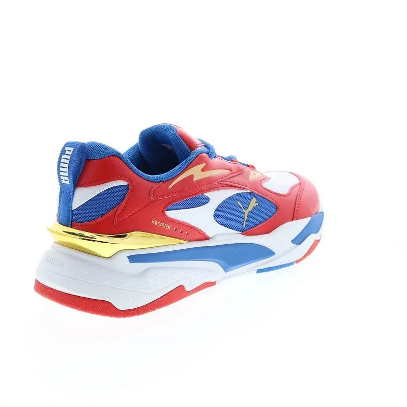 Puma Men's RS Fast RWB Shoes - White / High Risk Red / Strong Blue