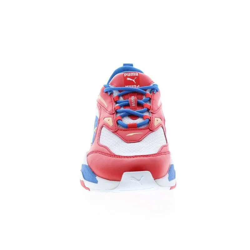 Puma Men's RS Fast RWB Shoes - White / High Risk Red / Strong Blue