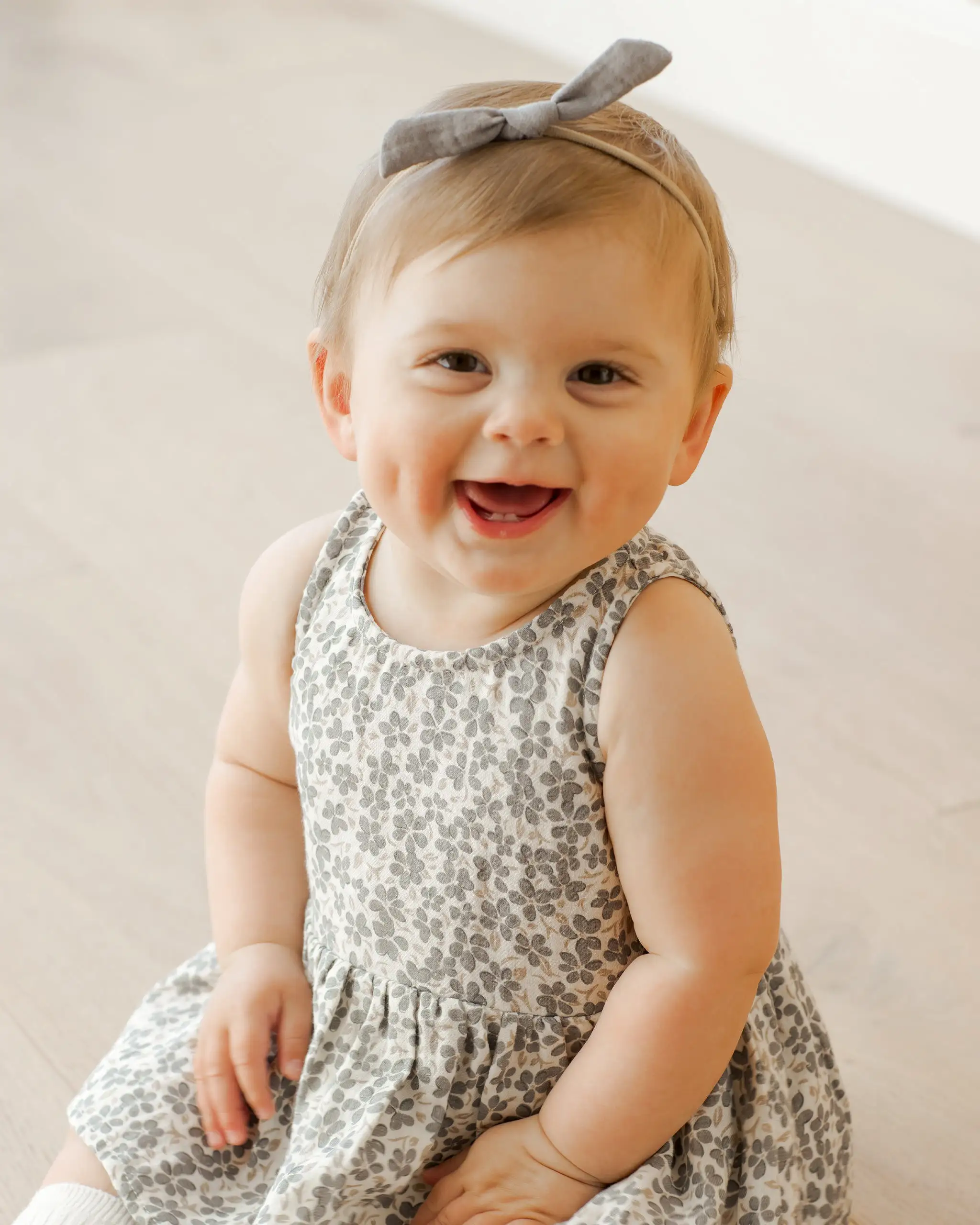 Quincy Mae Mae Smocked Top + Bloomer Set - Poppy