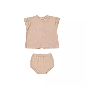 Quincy Mae Penny Knit Set - Blush