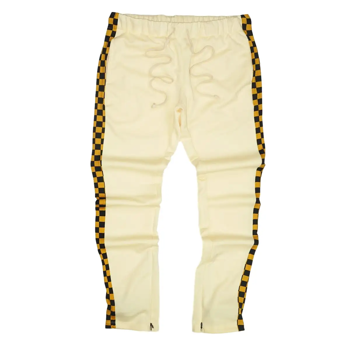 Racing Checker Track Pants (Banana/Mustard) / D1