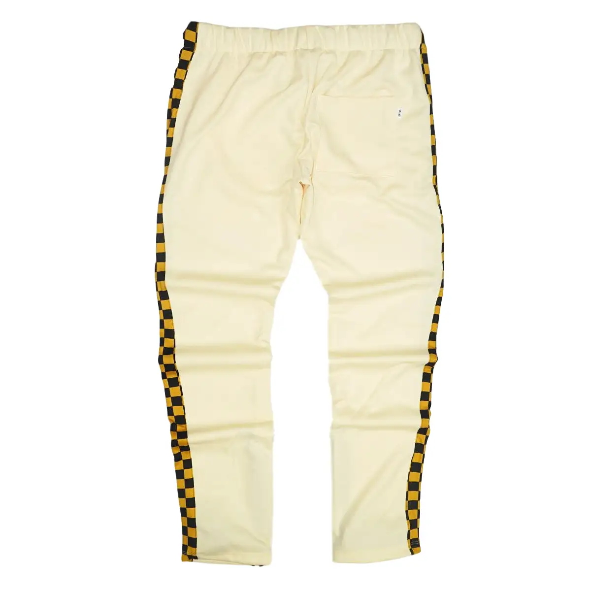 Racing Checker Track Pants (Banana/Mustard) / D1