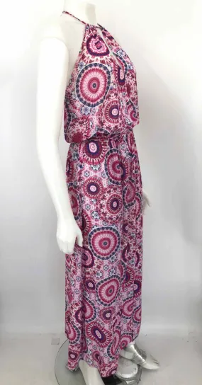 RAMY BROOK Pink Blue Multi Tie Dyed Maxi Length Size SMALL (S) Dress