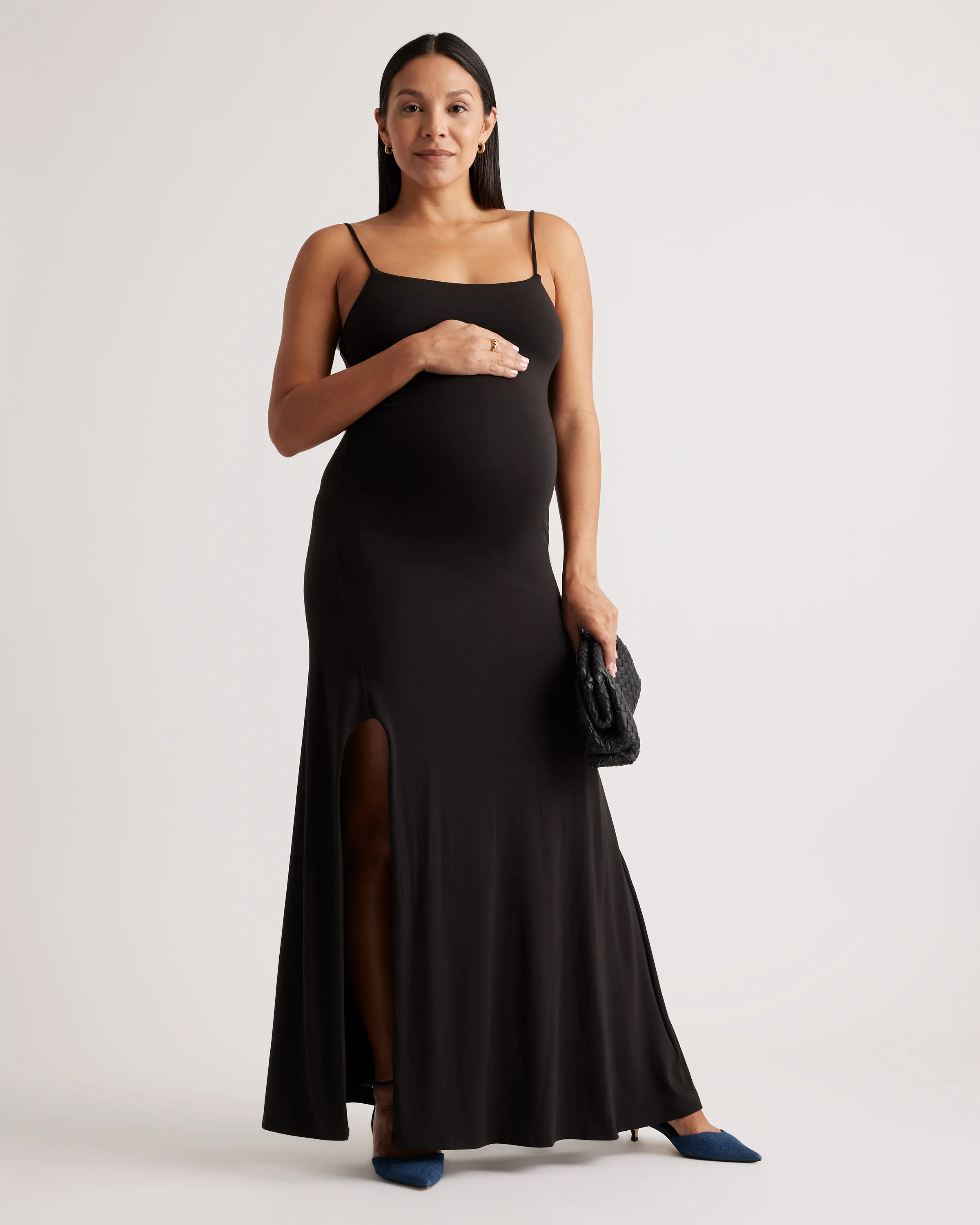 Recycled Knit Maternity Maxi Dress