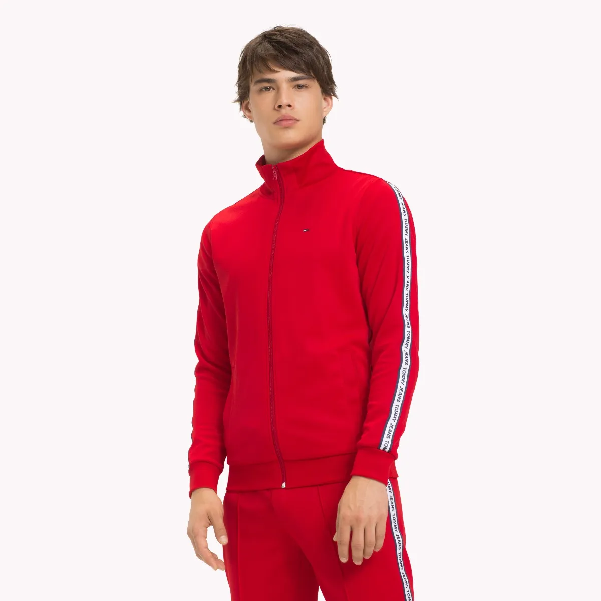 Red Logo Sleeve Track Jacket | Sweatshirts & Hoodies | Tommy Hilfiger