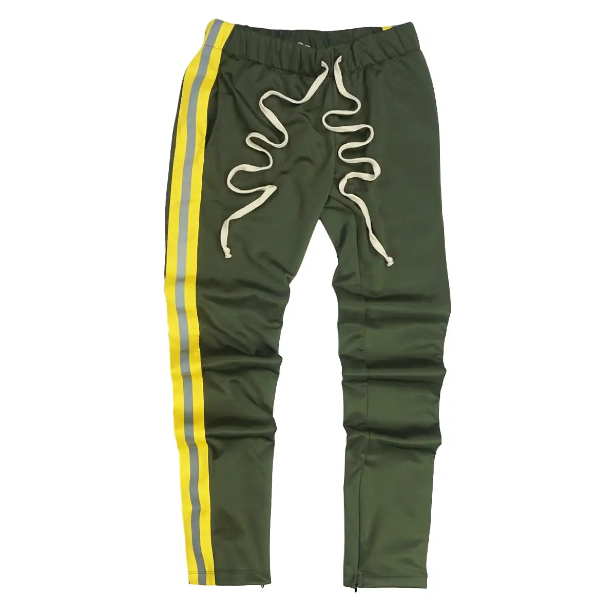 Reflective Track Pants (Olive/Yellow) / D1