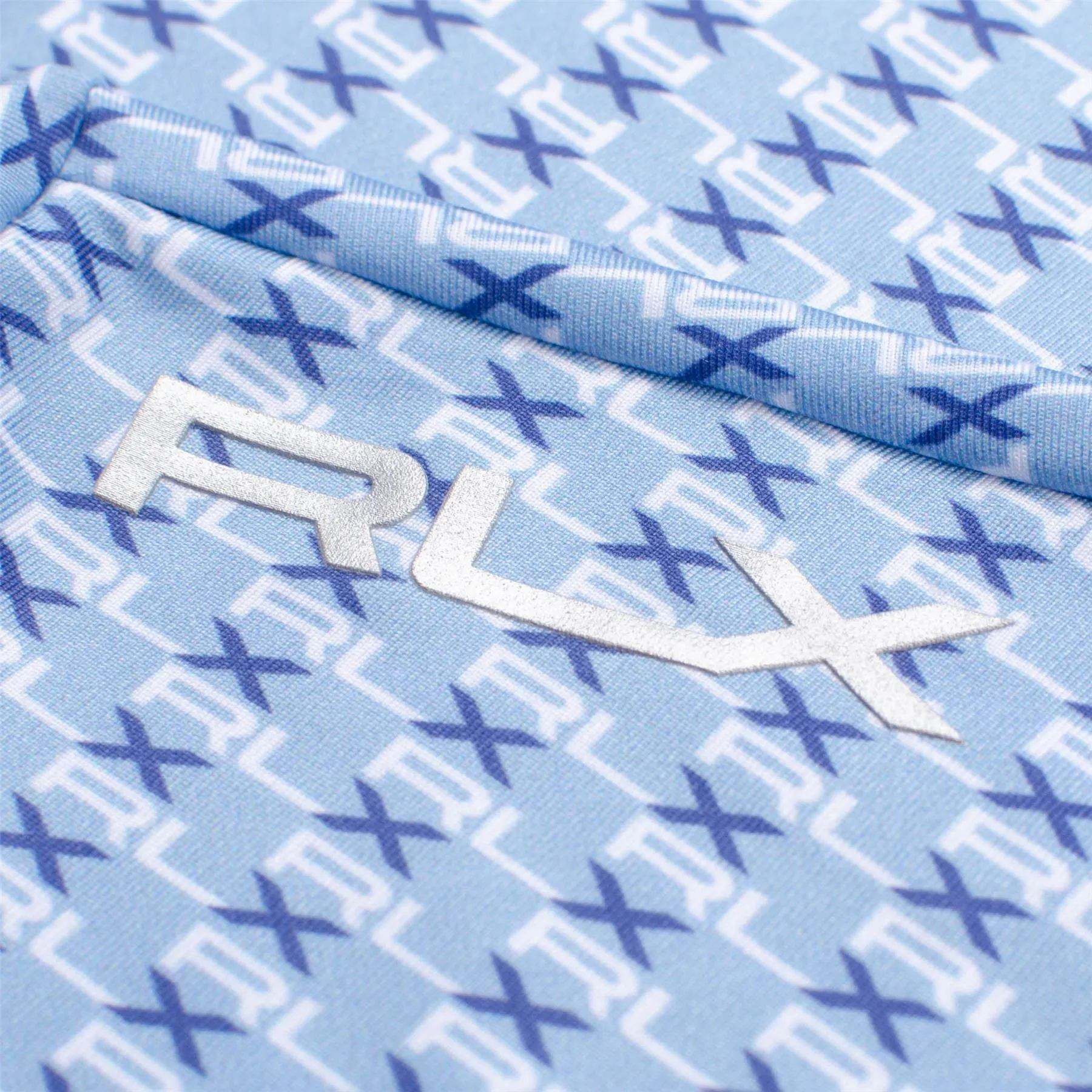 RLX Printed Lightweight Airflow Polo Graphic Powder Blue - SS23