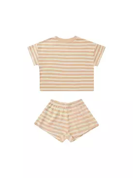 Rylee & Cru - Apricot Stripe Summer Waffle Set