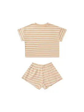 Rylee & Cru - Apricot Stripe Summer Waffle Set