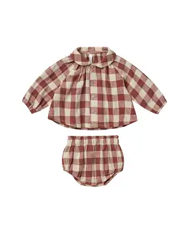 Rylee & Cru - Ruby Plaid Nellie Set