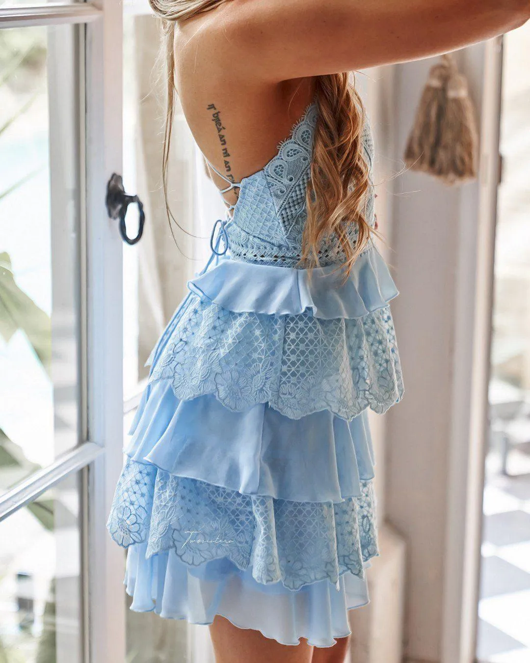 Shelby Dress - Baby Blue