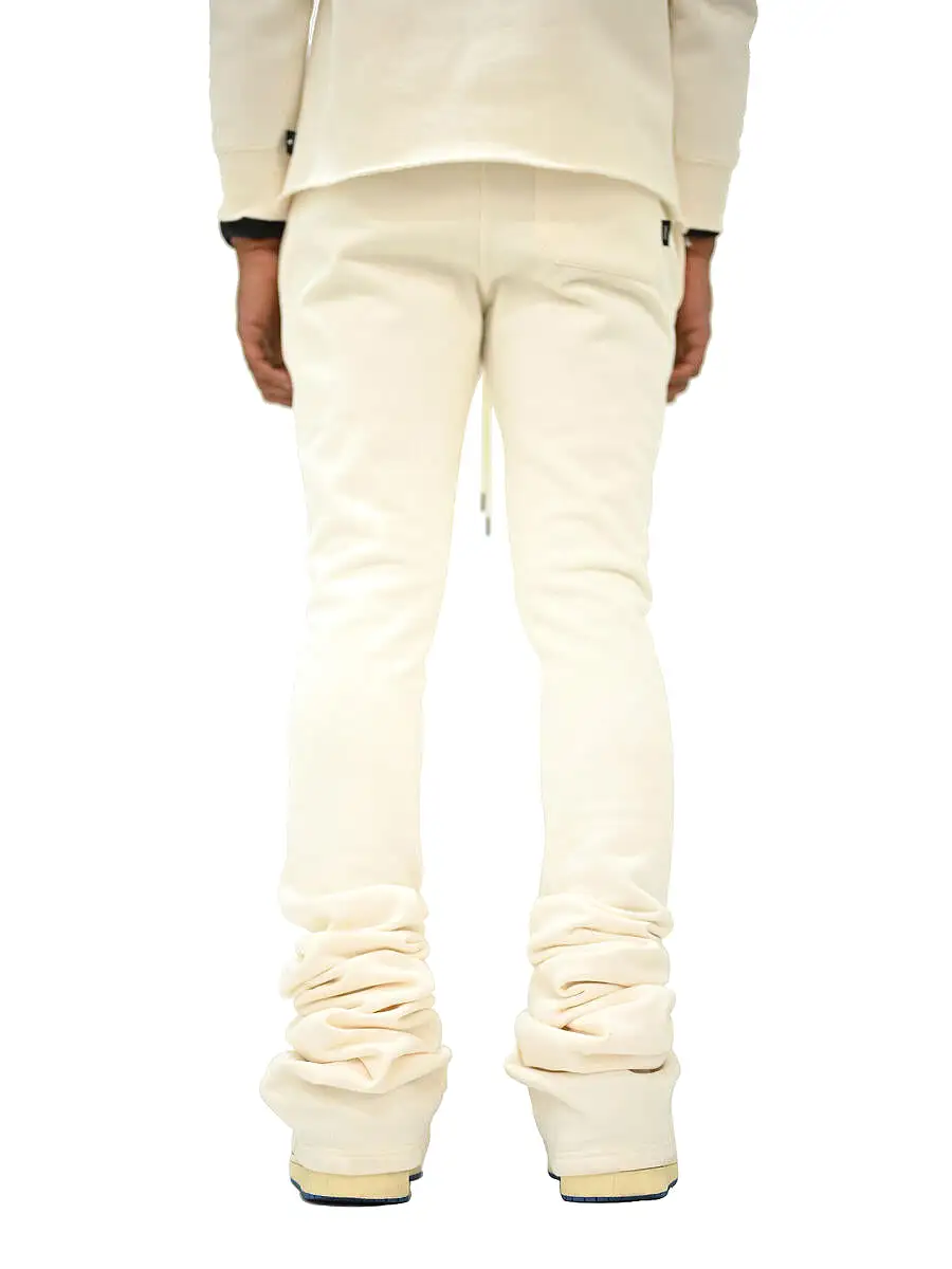 Si Tu Veux VEUX SUPER STACKED JOGGER (IVORY)