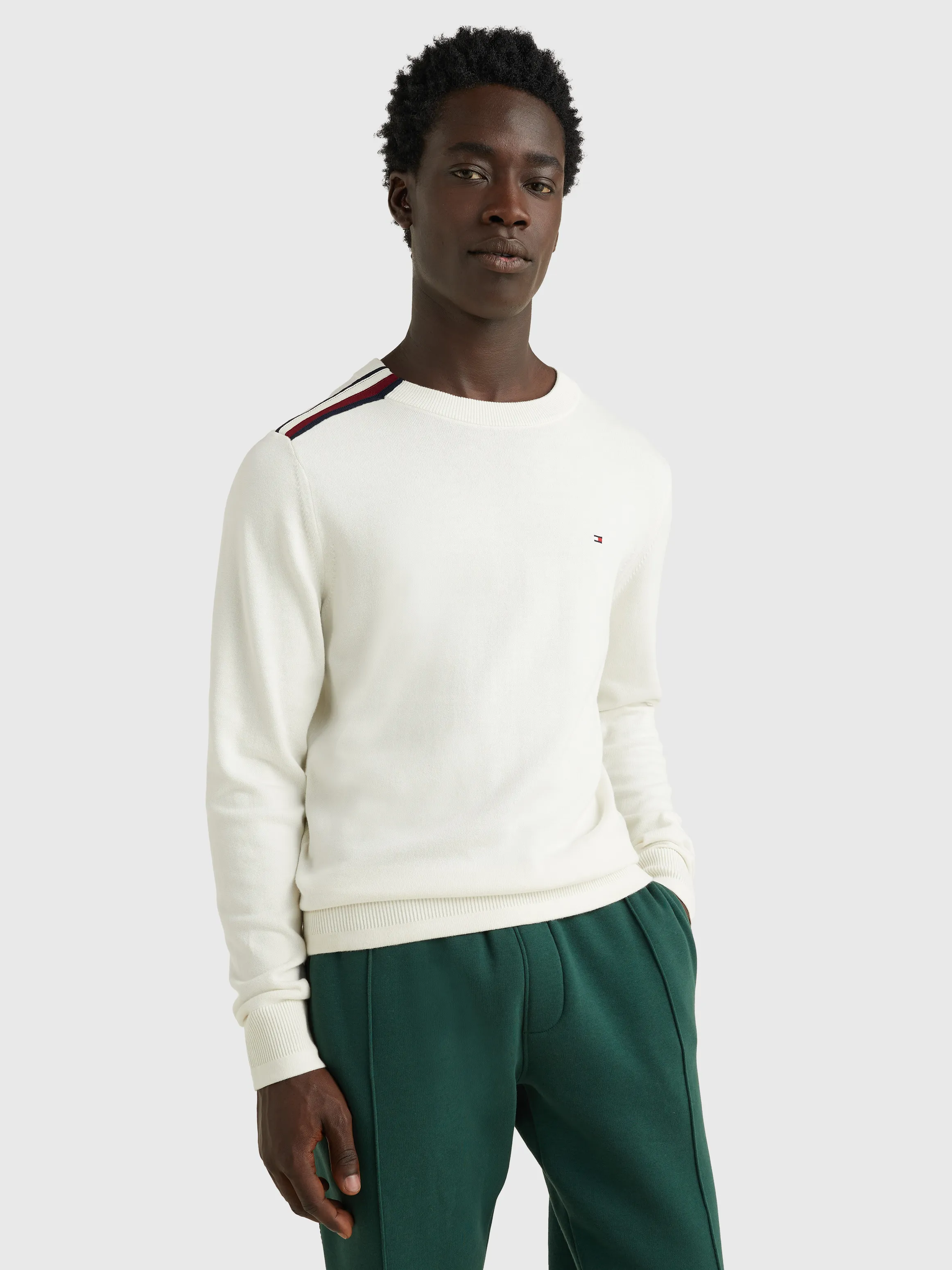 Signature Tape Organic Cotton Jumper | Sweatshirts & Hoodies | Tommy Hilfiger