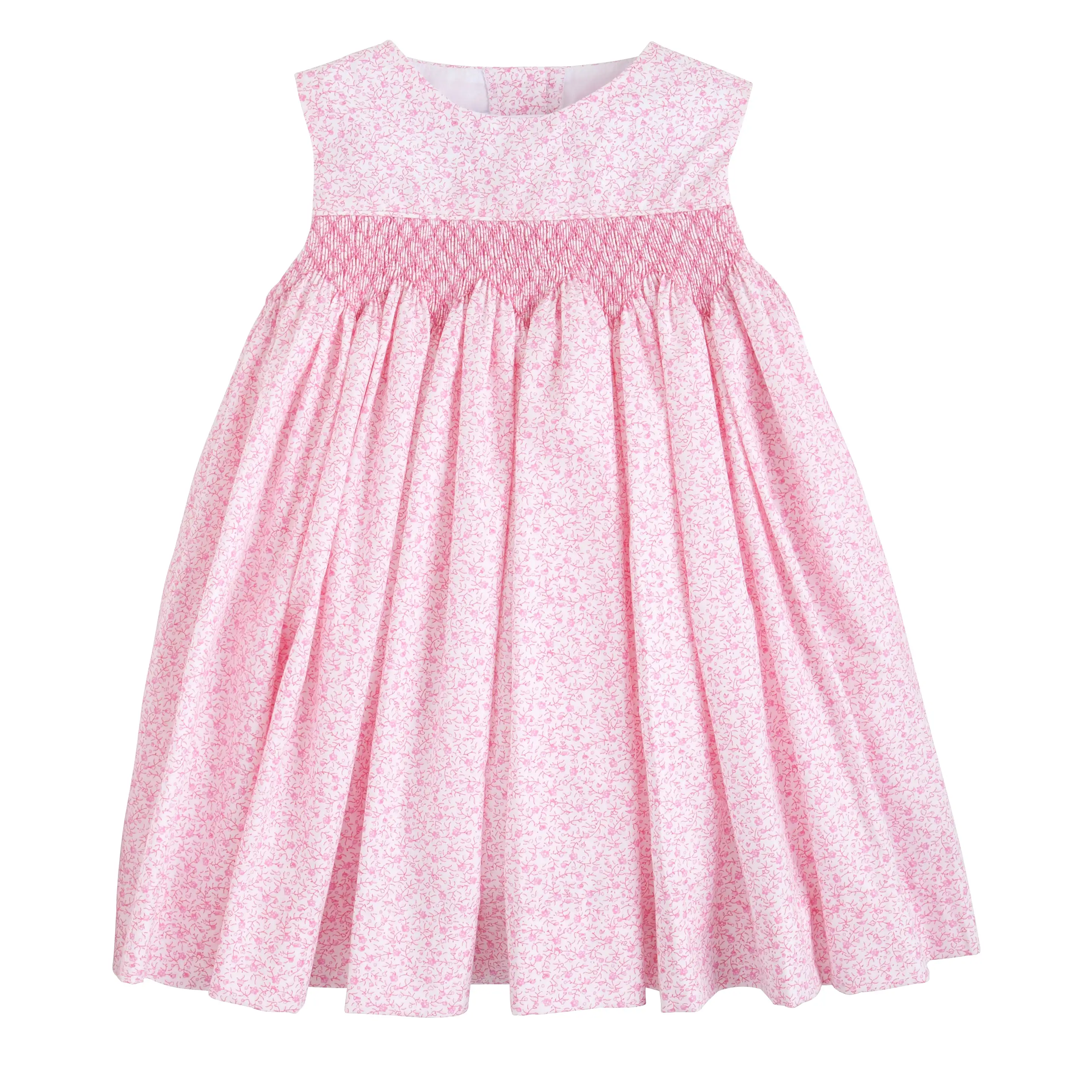 Simply Smocked Dress - Pink Vinings