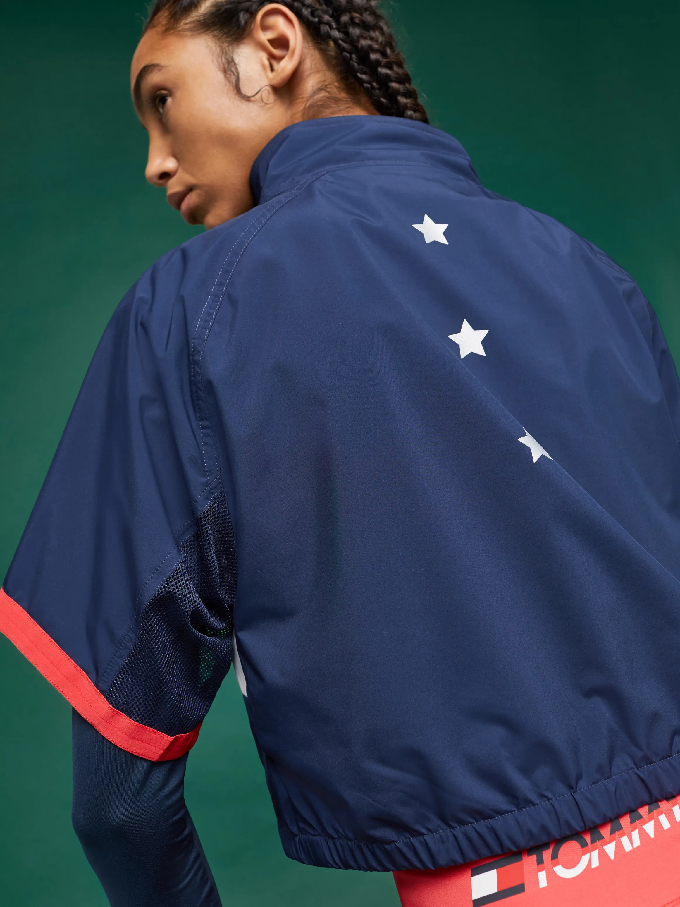 Star Detail Half Zip Shell Sweatshirt | Sweatshirts & Hoodies | Tommy Hilfiger