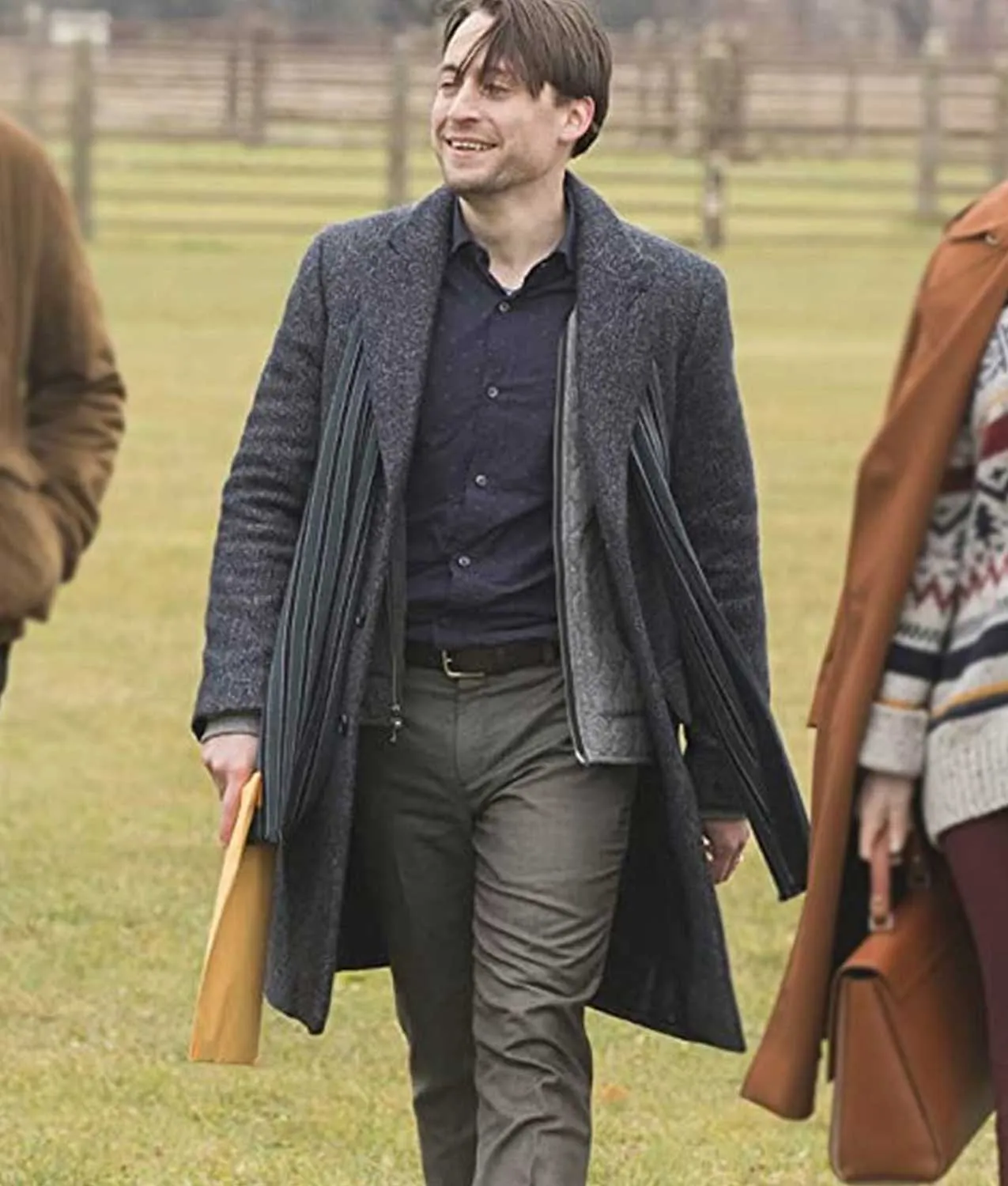 Succession Roman Roy Coat - Kieran Culkin Grey Trench Coat