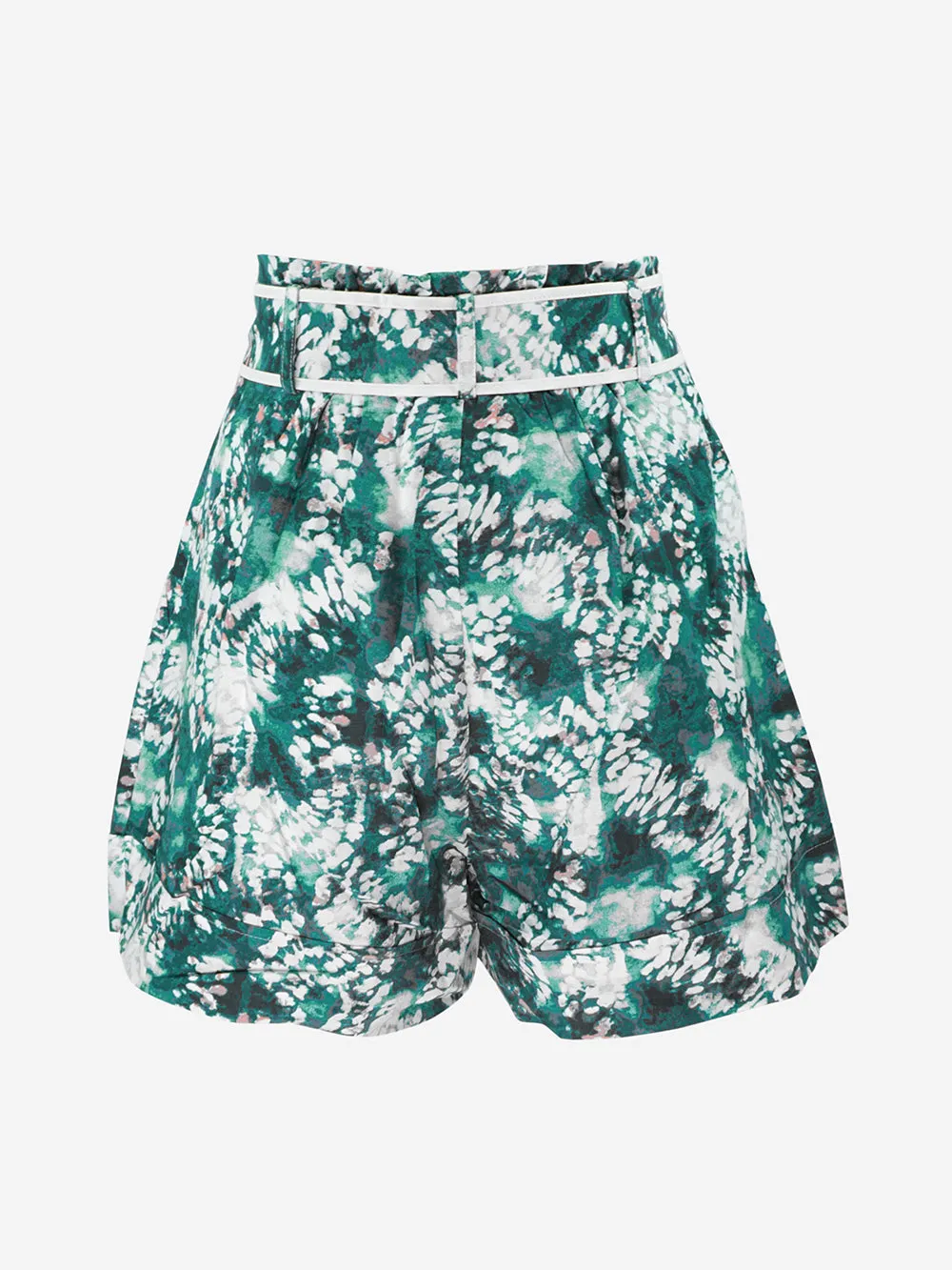 Suncoo - Short in cotone stampato con cintura in vita modello Bahia