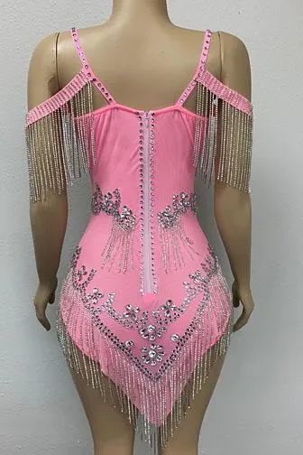 Tiffany Diamante Pink Dress