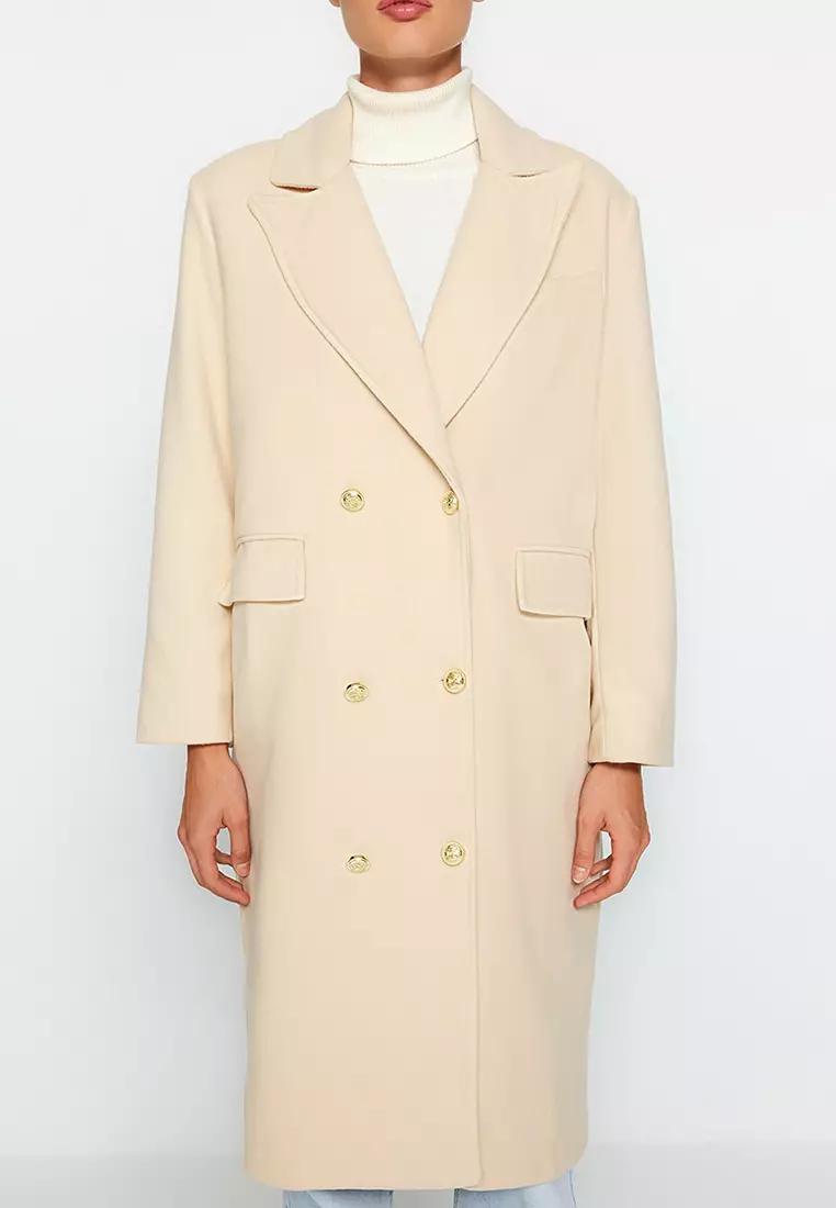 Trendyol Longline Buttoned Coat