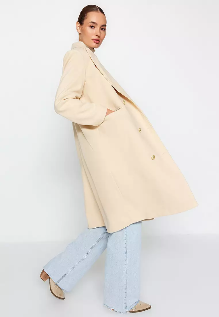 Trendyol Longline Buttoned Coat